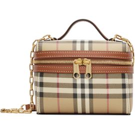 Burberry Burberry Beige Mini Check Vanity Bag