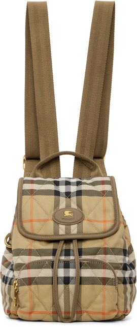 Burberry Burberry Beige Mini Horseshoe Backpack