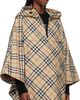 Burberry Burberry Beige Packaway Check Twill Cape Jacket - 2