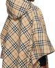 Burberry Burberry Beige Packaway Check Twill Cape Jacket - 3