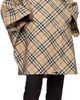 Burberry Burberry Beige Packaway Check Twill Cape Jacket - 4