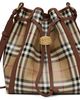 Burberry Burberry Beige Small Check Bucket Bag - 1