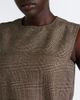 Burberry Burberry Belted checked wool and linen-blend minidress - 3