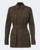 Burberry Burberry Belted cotton-blend jacket - 1