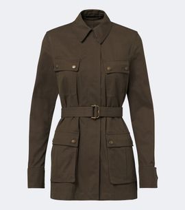 Burberry Burberry Belted cotton-blend jacket