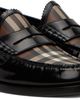 Burberry Burberry Black & Brown Check Loafers - 4