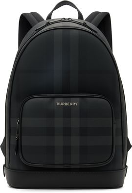 Burberry Burberry Black & Gray Rocco Backpack