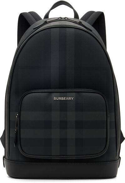 Burberry Burberry Black & Gray Rocco Backpack