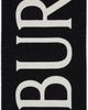 Burberry Burberry Black & Off-White Logo Wool Scarf - 1