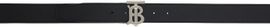 Burberry Burberry Black & Tan Leather 'TB' Reversible Belt