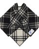 Burberry Burberry Black & White Check Wool Capelet Scarf - 1