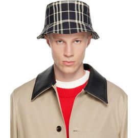 Burberry Burberry Black Check Cotton Bucket Hat