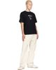 Burberry Burberry Black Check Flag Cotton T-shirt - 4