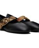Burberry Burberry Black Check Strap Leather Robin Ballerina Flats - 4