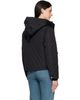 Burberry Burberry Black Cropped Quilted Nylon Hooded Jacket - 3
