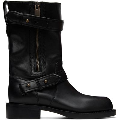 Burberry Burberry Black Kent Biker Boots