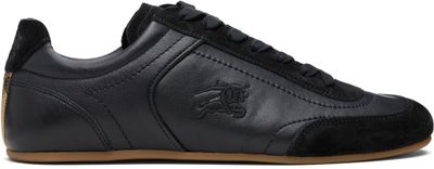 Burberry Burberry Black Leather Knight Runner Sneakers