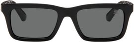 Burberry Burberry Black Logo Rectangular Sunglasses
