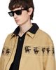 Burberry Burberry Black Logo Rectangular Sunglasses - 4