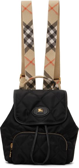 Burberry Burberry Black Mini Horseshoe Backpack​
