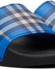 Burberry Burberry Blue & Black Check Pool Slides - 4