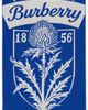 Burberry Burberry Blue & White Thistle Shield Wool Scarf - 1