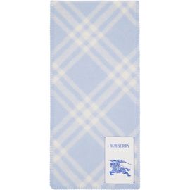 Burberry Burberry Blue Check Wool Scarf