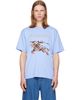Burberry Burberry Blue Cross Stitch Knight Cotton T-shirt - 1