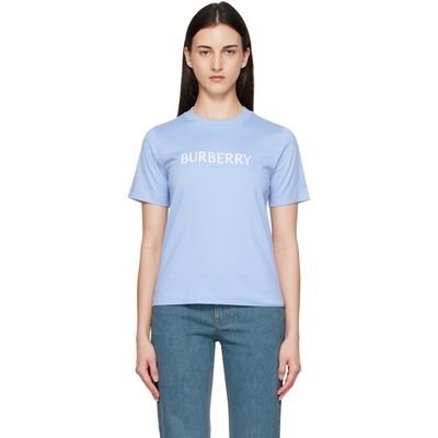 Burberry Burberry Blue Logo Cotton T-shirt