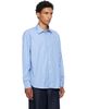 Burberry Burberry Blue Relaxed Fit Striped Cotton Shirt - 2