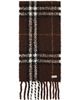 Burberry Burberry Brown Check Alpaca Wool Blend Bouclé Scarf - 1