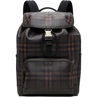 Burberry Burberry Brown City Check Clip Backpack