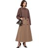 Burberry Burberry Brown Gabardine Trench Midi Skirt - 4