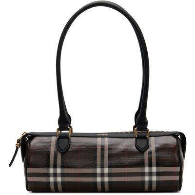 Burberry Burberry Brown Mini Check Barrel Bag