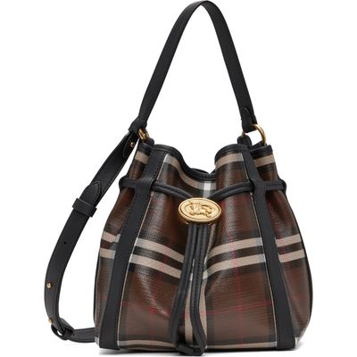Burberry Burberry Brown Mini Check Bucket Bag