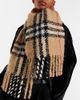 Burberry Burberry Burberry Check alpaca and wool-blend scarf - 3