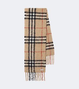 Burberry Burberry Burberry Check alpaca and wool bouclé scarf