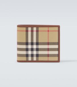 Burberry Burberry Burberry Check canvas bifold wallet