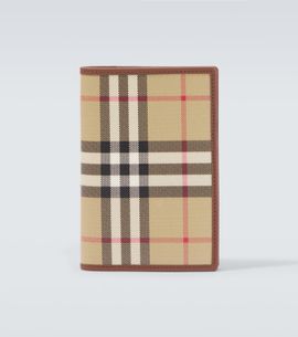 Burberry Burberry Burberry Check canvas passport holder