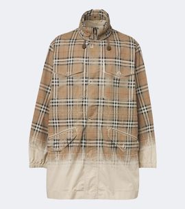 Burberry Burberry Burberry Check cotton gabardine parka