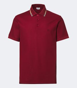 Burberry Burberry Burberry Check cotton piqué polo shirt