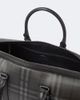 Burberry Burberry Burberry Check leather-trimmed duffel bag - 4