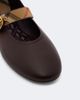 Burberry Burberry Burberry Check leather Mary Jane flats - 6
