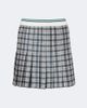 Burberry Burberry Burberry Check pleated tweed miniskirt - 1