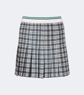Burberry Burberry Burberry Check pleated tweed miniskirt