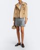 Burberry Burberry Burberry Check pleated tweed miniskirt - 2