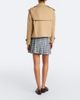 Burberry Burberry Burberry Check pleated tweed miniskirt - 6