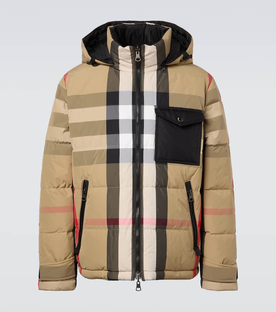 限定品 BURBERRY オイルドジャケット　ミリタリー ジャケット 防寒性抜群 Burberry - Check reversible hooded down jacket