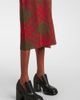 Burberry Burberry Burberry Check ribbed-knit midi dress - 5