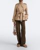 Burberry Burberry Burberry Check shearling-lined suede sandals - 2